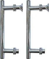 Uchwyty Do Drzwi Kabiny prysznicowej KERRA rozstaw 14.5 cm Uk-01T Chromowane