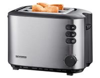 SEVERIN 2-Scheiben-Toaster AT 2514 Edelstahl / schwarz 850 Watt