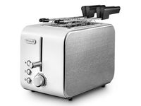 DeLonghi CTX 2203.W Toaster 2 Scheibe(n) Silber, Weiß 550 W