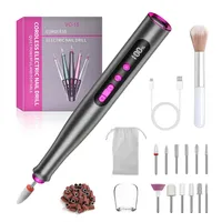 Elektrische Nagelfräser 35000 u/Min, Professionelle Nagelfeilen Set, Nagelbohrer DIY Maniküre Pediküre Set für Naturnägel