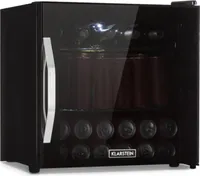 Klarstein Mini chladnička, sklenené dvere, nastaviteľné police, 47 L, In-Outdoor