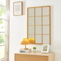 Wandspiegel ’Cupello’ Fensterspiegel 90x60 cm Gold