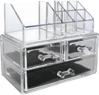 Make-Up Aufbewahrungsbox Organizer Acryl Kunststoff 16x19x12 cm