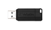 Verbatim PinStripe 64GB, 64 GB, USB 2.0, Drehring, 9.22 mm, 21 mm, 54 mm