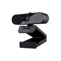 Trust Taxon 2K QHD Webcam aus 85% Recycling-Kunststoff, 2560x1440p USB Kamera PC mit Abdeckung, Autofokus, Weitwinkel, 2 Mikrofone, Videokamera für Konferenzen, Videoanrufe, Skype, Teams, Zoom