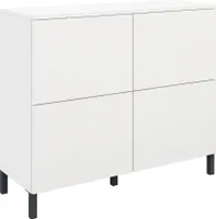 Kommode "Haama" 4-türig, weiß-matt