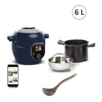 Moulinex Cookeo 6L Smart Multicooker, Hochdruck, 150 integrierte Rezepte, intuitiv, spezielle App, Schöpfkelle YY5137FB