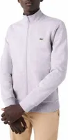 Lacoste Herren Gebürstetes Fleece-Sweatshirt mit Reißverschluss, Grau