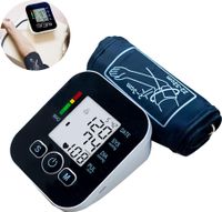 Blutdruckmessgeräte Oberarm Digital Vollautomatisch Blutdruckmessgerät Mit 2 User Memories (2 * 99) und großemLED-Display(Black)