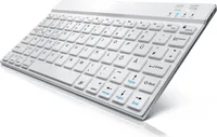 Bezprzewodowa klawiatura CSL, Ultra Slim Keyboard, Bluetooth, aluminiowa obudowa, układ DE, BT 3.0, biała