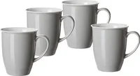 Ritzenhoff & Breker DOPPIO Kaffeebecher 320 ml Grau 4er Set