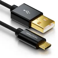 deleyCON 2m Micro USB Ladekabel Datenkabel