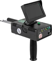 Metalldetektor, Metallfinder mit LED-Anzeige 3D, Metalldetektor-Locator für Erwachsene, Schwarz