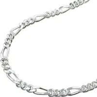 Kette 3mm Figaro Panzer Silber 925 45cm