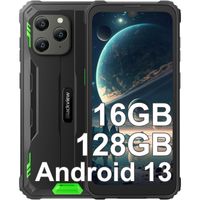 Blackview BV5300 Plus Outdoor Handy Ohne Vertrag Android 13 Outdoor Smartphone 16GB RAM 128GB ROM (1TB Erweiterbar) Outdoor Handy 6.1" HD+ 6580mAh