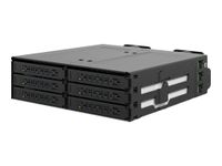 ICY DOCK ToughArmor MB118VP-B 6x2.5"U.3/U.2/SFF-8639 schwarz