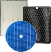 vhbw 3-teiliges Filter-Set kompatibel mit Philips AC3829/10 Luftreiniger - HEPA-Filter, Aktivkohlefilter, Befeuchtungselement