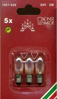 KONSTSMIDE 1051-030 Ersatzbirnen für Außenleuchten mit 5/6 Kerzen (3 Stk)