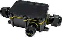 Grafner wasserdichte Abzweigdose, 3 Wege, IP68, 4-polig, Ø5-12mm, 0,5–2,5 mm², 24A 450V, Abzweigdose wasserdichte Anschlussdose staubdicht außen outdoor Verbindungsmuffe Garten Erdkabel Feuchtraum