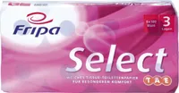 Fripa Toilettenpapier Select 3-lagig hochweiß Tissue mit TAE 8 Rollen à 180 Blatt