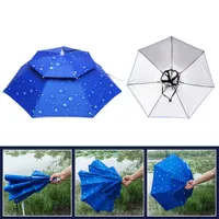 2x Sonnenschirm Hut Damen Herren Regenschirm