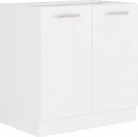 Dolní dvoudveřová skříňka EDISA - šířka 80 cm, bílá