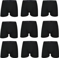 10 er Pack Boxershorts Herren Baumwolle Unterwäsche schwarz Gr. XL 023
