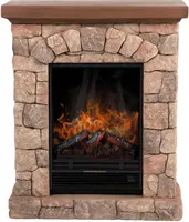 HOME DELUXE - Elektrokamin CALOR - MGO-Kunststein - 76,5 x 90,5 x 31,0 cm - 2 Heizstufen - Flammeneffekt separat schaltbar - inklusive Fernbedienung