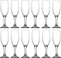 Sektglas Glas für Champagner Prosecco Aperitifs Dessertkreationen und Cocktails 150 ml schöne und schwere Ausführung 12 Stück Set