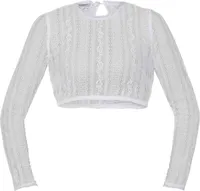 Marjo - Damen Dirndl Bluse, GY-1-Luana-Dali (985000-020037), Größe:34, Farbe:Off White (3497)