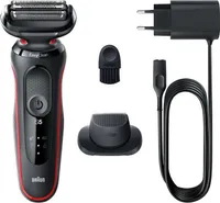 Braun Series 5 51-R1200S - Folienschaber - Schwarz - Rot - AutoSense - Tasten - Akku - Lithium-Ion (Li-Ion)