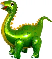 2 Stück 4D Folienballons Dinosaurier XXL stehend - Party Dekoration Geburtstag Dschungel