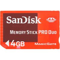 Sandisk MS Pro Duo Gaming, 4GB, Schwarz