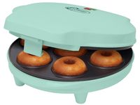 Bestron Donut Maker im Retro Design, Sweet Dreams, Antihaftbeschichtung, 700 Watt, Farbe: Mint