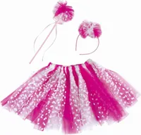 kleideset Liebesmädchen rosa 3-teilig