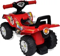 vidaXL Dziecięcy quad z dźwiękiem i światłem, czerwony
