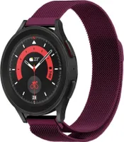 Strap-it Milanese Armband - Kompatibel mit Samsung Galaxy Watch 5 Pro Armband Edelstahl Armband mit Magnetverschluss - Ersatzarmband - Hochwertiges Material - für Samsung Galaxy Armband Lila