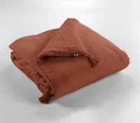 Steppdecke 150 x 150 cm GAÏA Terrakotta