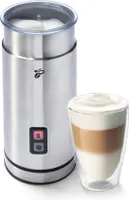 Tchibo elektrischer Milchaufschäumer, Antihaftbeschichtung, warmer und kalter Milchschaum, für Latte Macchiato, Cappuccino und Kakao, Edelstahlgehäuse