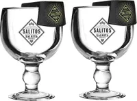 Salitos Salrita Cocktail 2er Set - 2x Cocktailglas + 2x Flaschenhalter