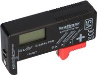 LCD Akku- und Batterietester für Batterien und Akkus AAA AA C D und 9V