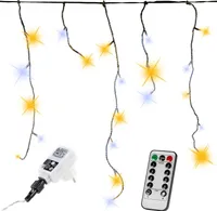 VOLTRONIC 400 LED warm/kalt Lichterketten Eisregen Fernbedienung Weihnachten