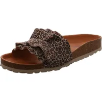 Verbenas Damen Pantolette Rocio Serraje Volante schwarz