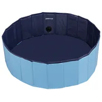 Yaheetech Hundepool 120 x 30 cm(ØxH) Katzenpool Swimmingpool Schwimmbad Hundebadewanne Faltbarer Pool