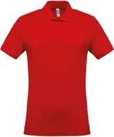 Kariban - Pánska polokošeľa PC6572 (XXL) (červená)