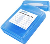 LogiLink HDD Box für 3,5" Festplatten Schutzbox blau