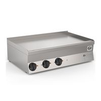 GI 650 HP elektrischer Grillplatte glatt, 100cm