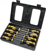 8tlg  Chrom-Vanadium Stahl Magnetischer Schraubenzieher Satz mit Schlitz Schraubendreher Set , Pozidriv und Kreuzschlitz Schraubendrehersatz