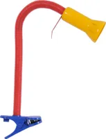 Brilliant "Flex" Klemmleuchte Bunt mit Flexarm, Kinderzimmer 1x E14