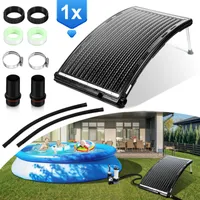TolleTour solarheizung Solar Poolheizung Gebogener Solar-Heizung für Pool Pool-Solarkollektor 110x69x14cm